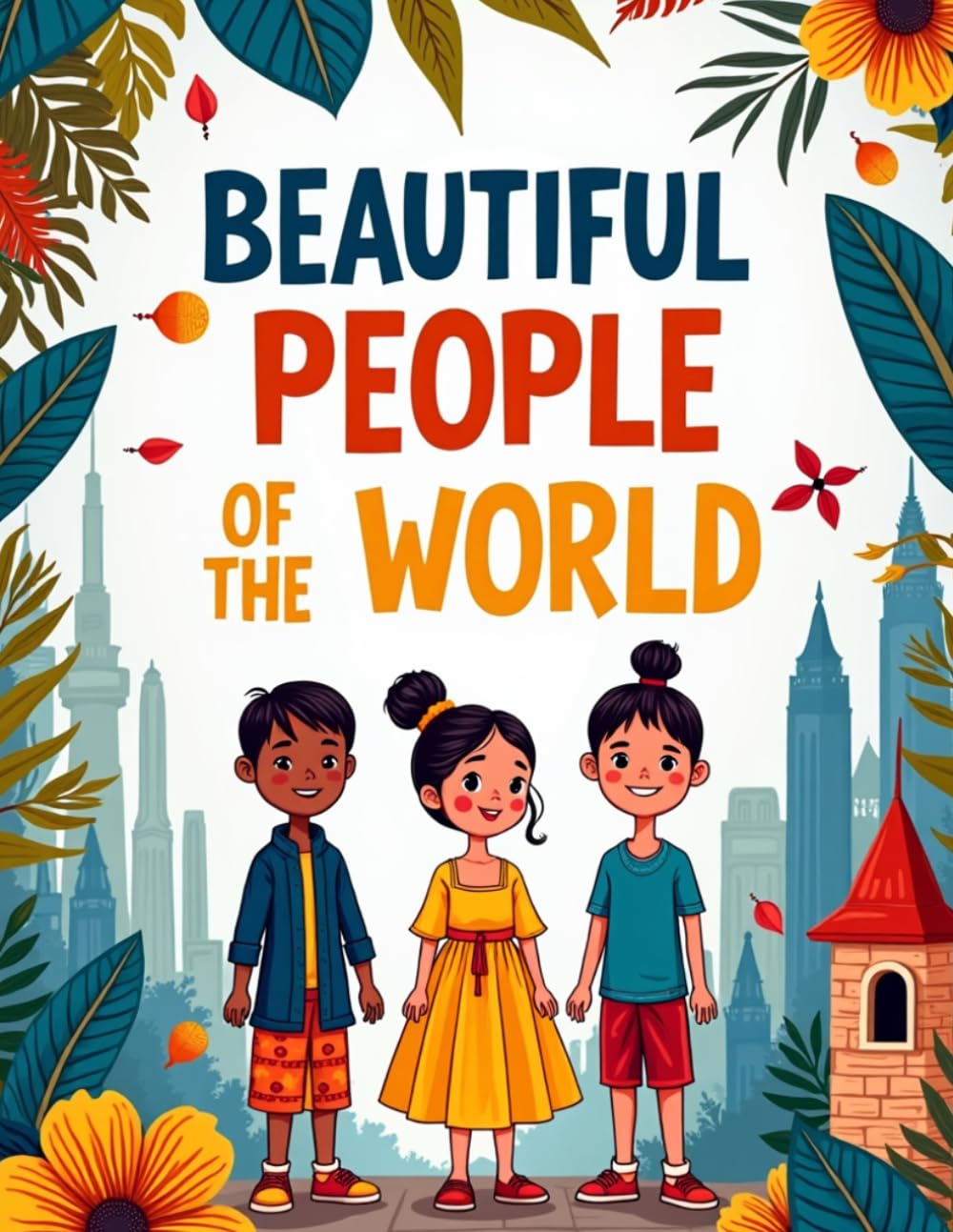 Beautiful people of the world: Coloring book