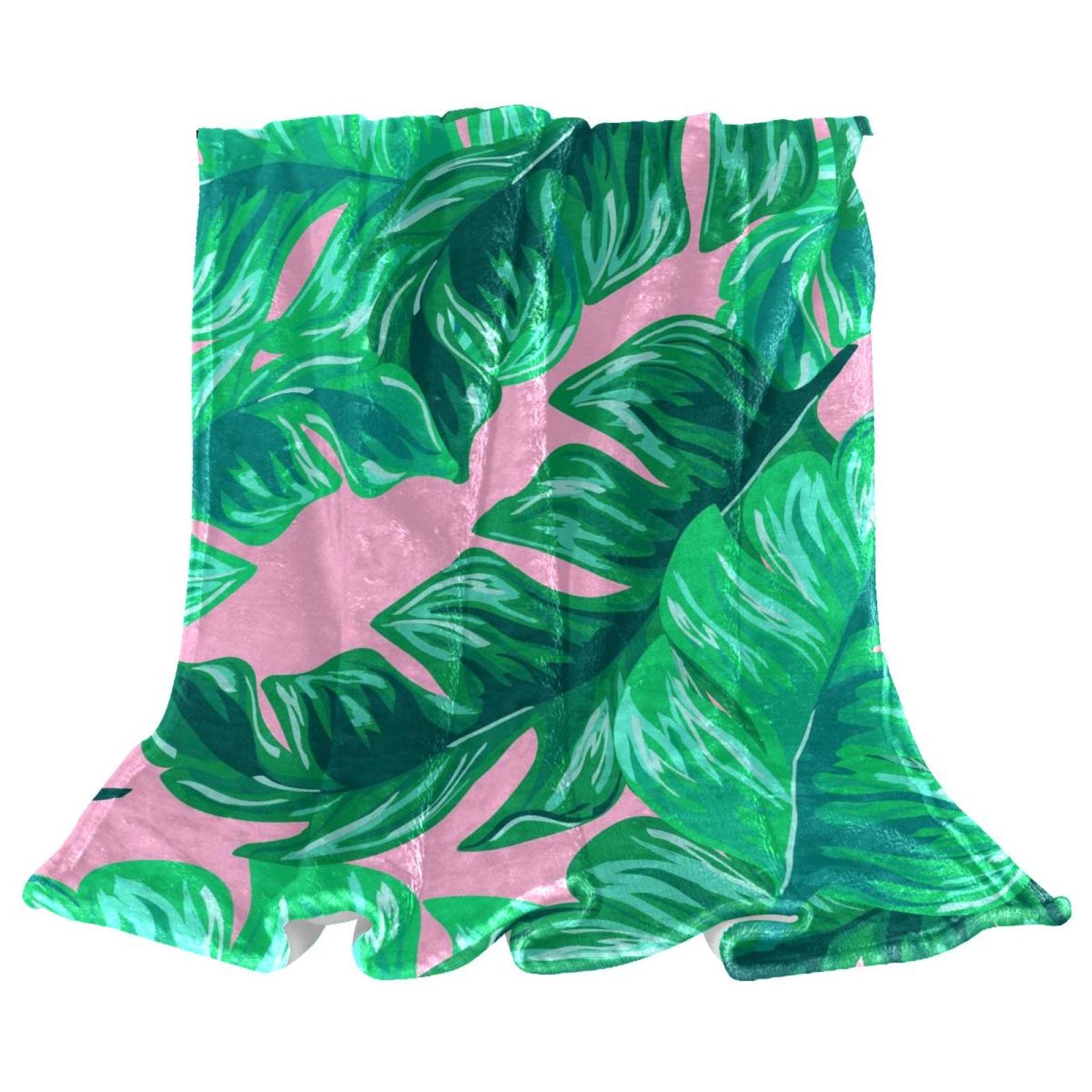 Couverture de lit tropicale en tissu moelleux pour chambre de garçon et fille