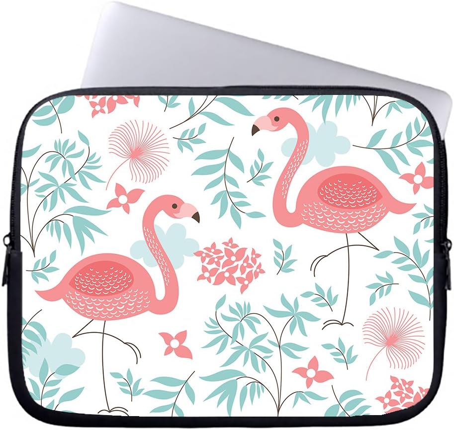 AnnaStoree 13 Inch Neoprene Two Flamingo Pattern Laptop Case Bag For Macbook Air Case Macbook Pro Sleeve and Laptop