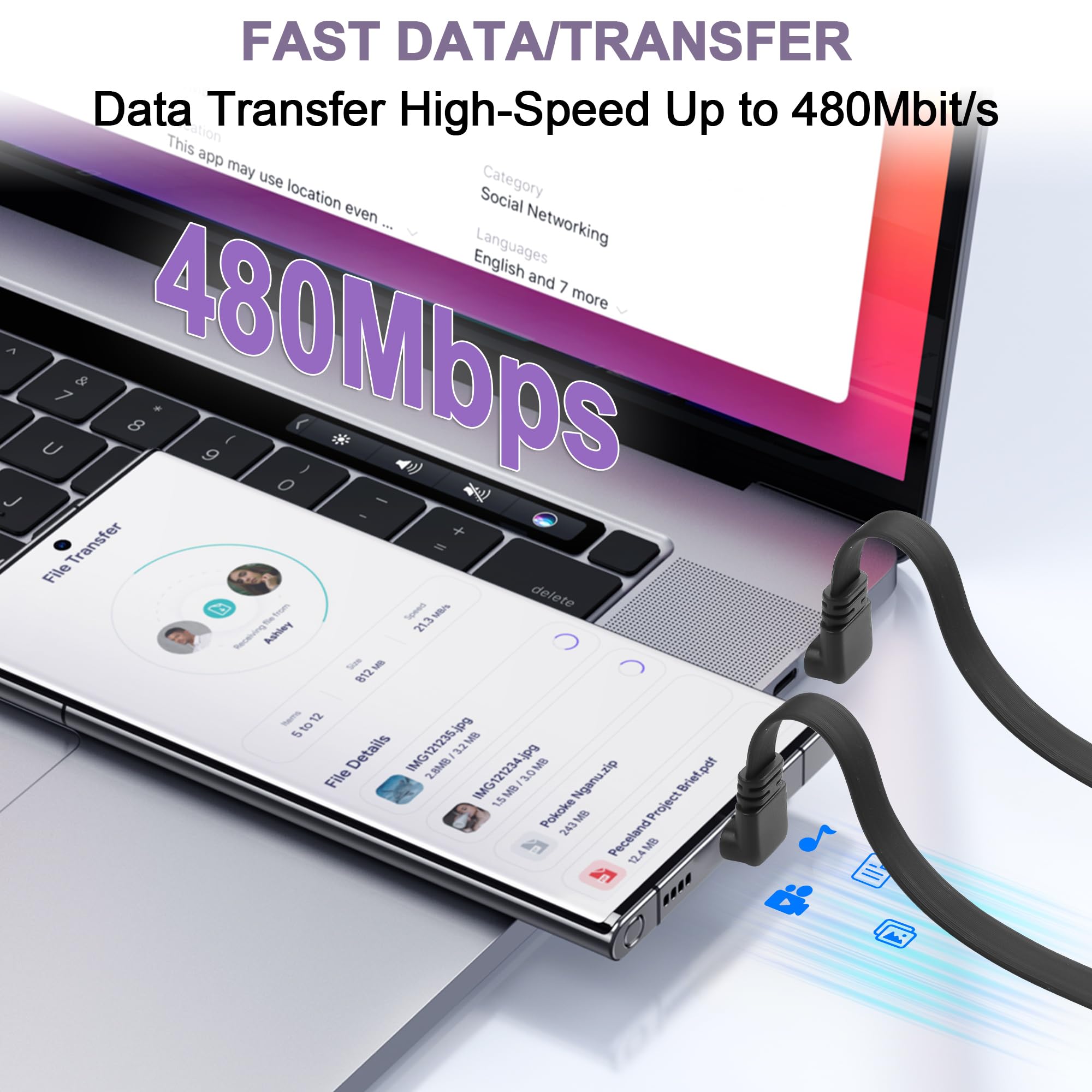 Callstel cavo USB-C: Set di 2 cavi di ricarica/dati USB-C a USB-C flessibili e corti, 100 W PD, 13 cm (cavo USB-C a USB-C corto Callstel cavo USB-C: Set di 2 cavi di ricarica/dati USB-C a USB-C flessibili e corti, 100 W PD, 13 cm (cavo USB-C a USB-C corto