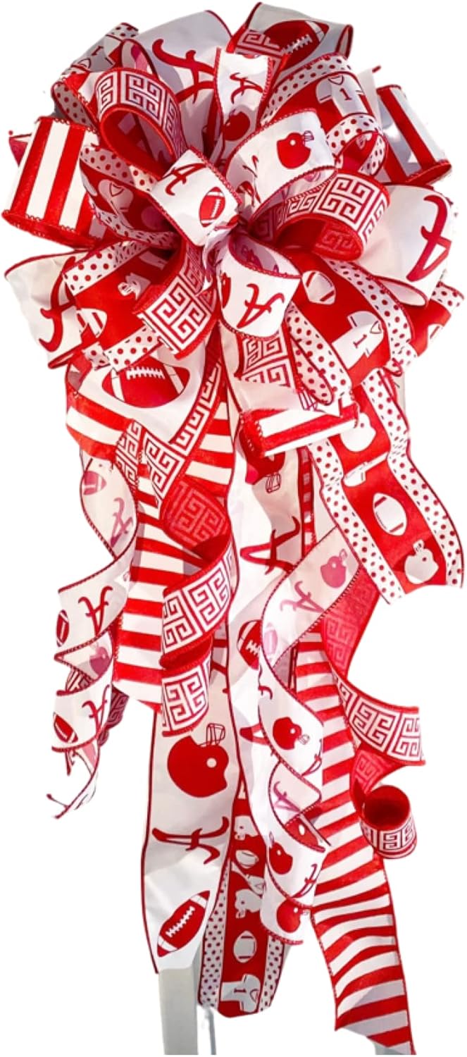 Alabama Bow, Football Bow, Alabama Football Bow