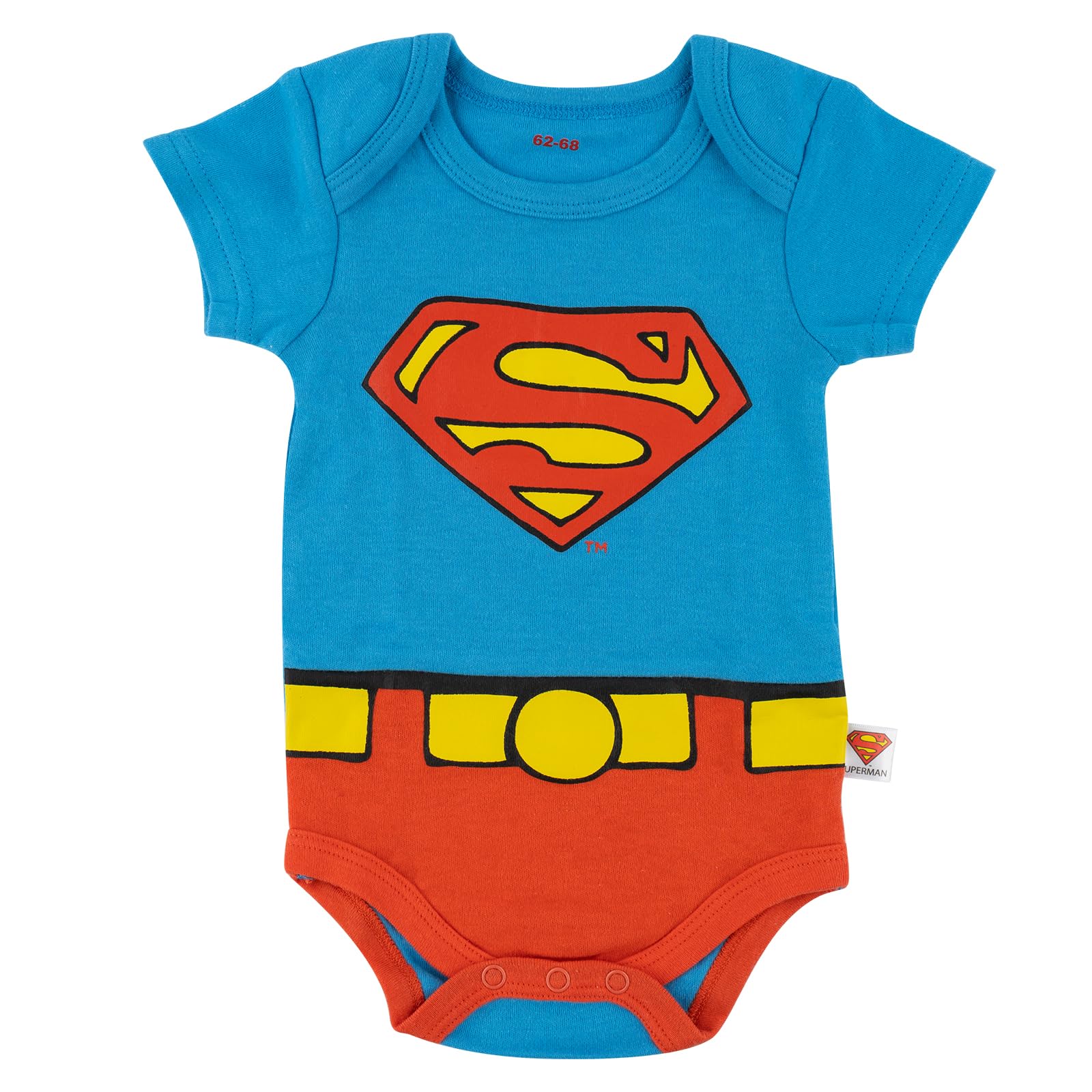 DC Comics Superman Body Niemowlęce Bawełniane Dad Superhero Na Prezent 4 Pak 3 Rozmiary