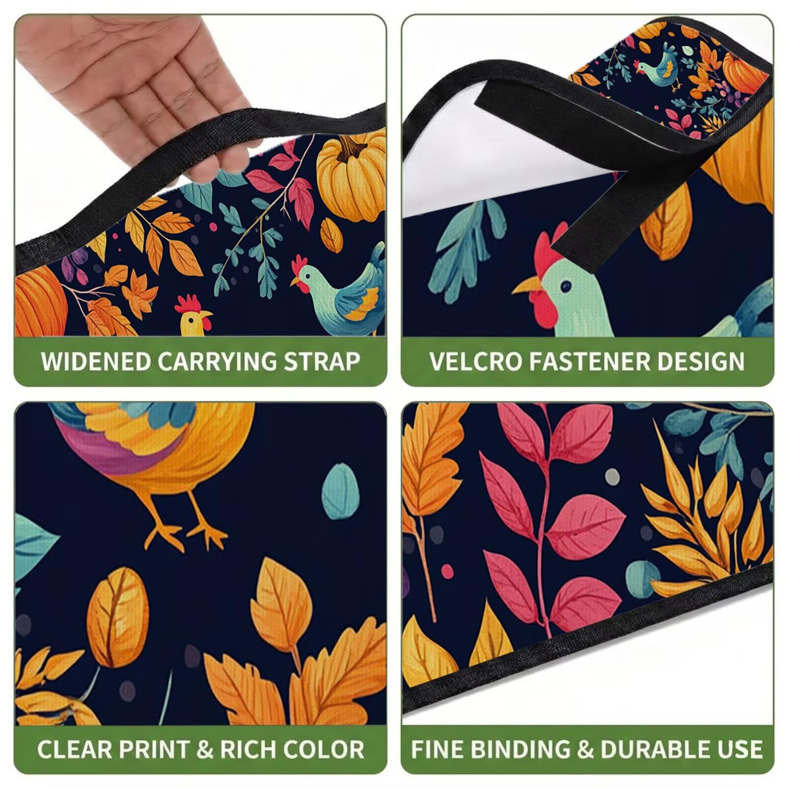Coperta de Picnic Grande 200x200 cm, Campagna Manta Picnic Impermeable Anti-Sabbia Manta de Playa Pieghevole, Outdoor Picnic Blanket per Spiaggia, Camping, Giardino, Trekking - Zucca (2) FZ-153
