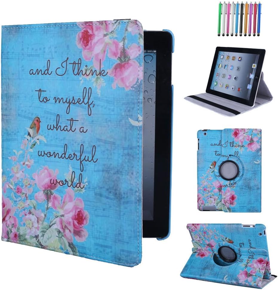 CULIKER Huawei MediaPad T3 8-Inch Case, Slim Shell Stand Case Rotating Cover for Huawei MediaPad T3 8" Tablet