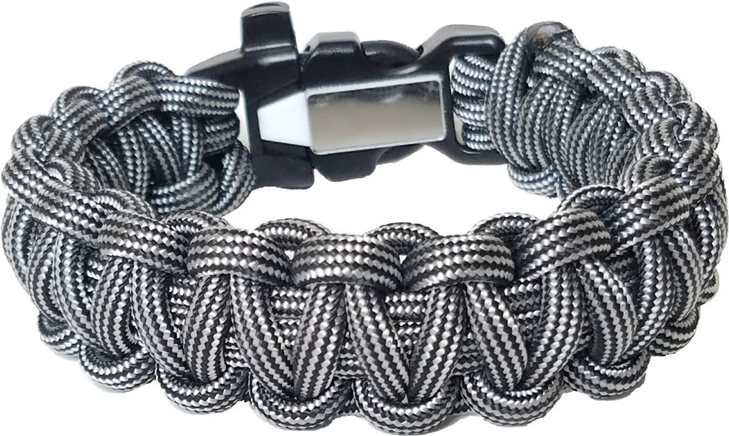 ParaOne- Paracord Bracelet | Premium Survival Bracelet With Firestarter Buckle, Whistle, Mirror, Snare Wire, Fire Tinder, Fishing Line | Made In The USA