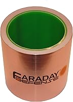 FARADAYDEFENSE Copper Foil EMI Shielding Tape 4" x 10m - 60-80dB Conductive Adhesive for RF Protection