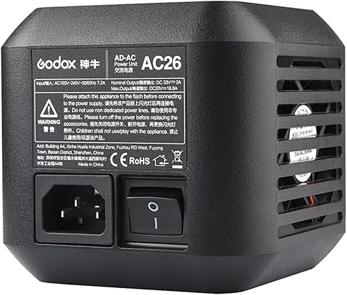 Godox Adaptador de CA para AD600Pro Witstro Outdoor Flash