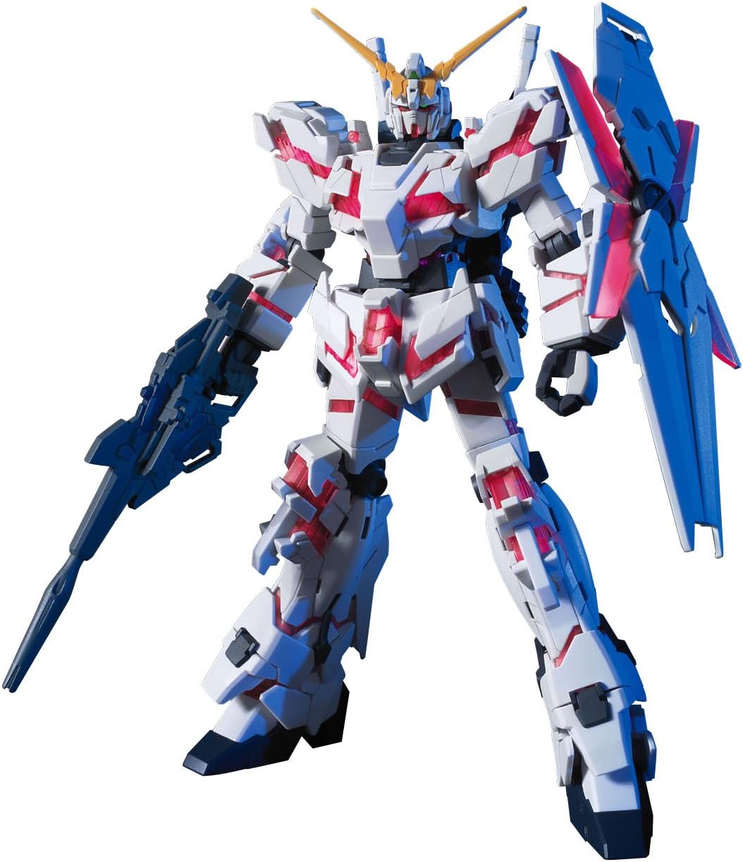 BANDAI SPIRITS Hobby - Gundam UC - #100 Unicorn Gundam (Destroy Mode), HGUC 1/144 Model Kit