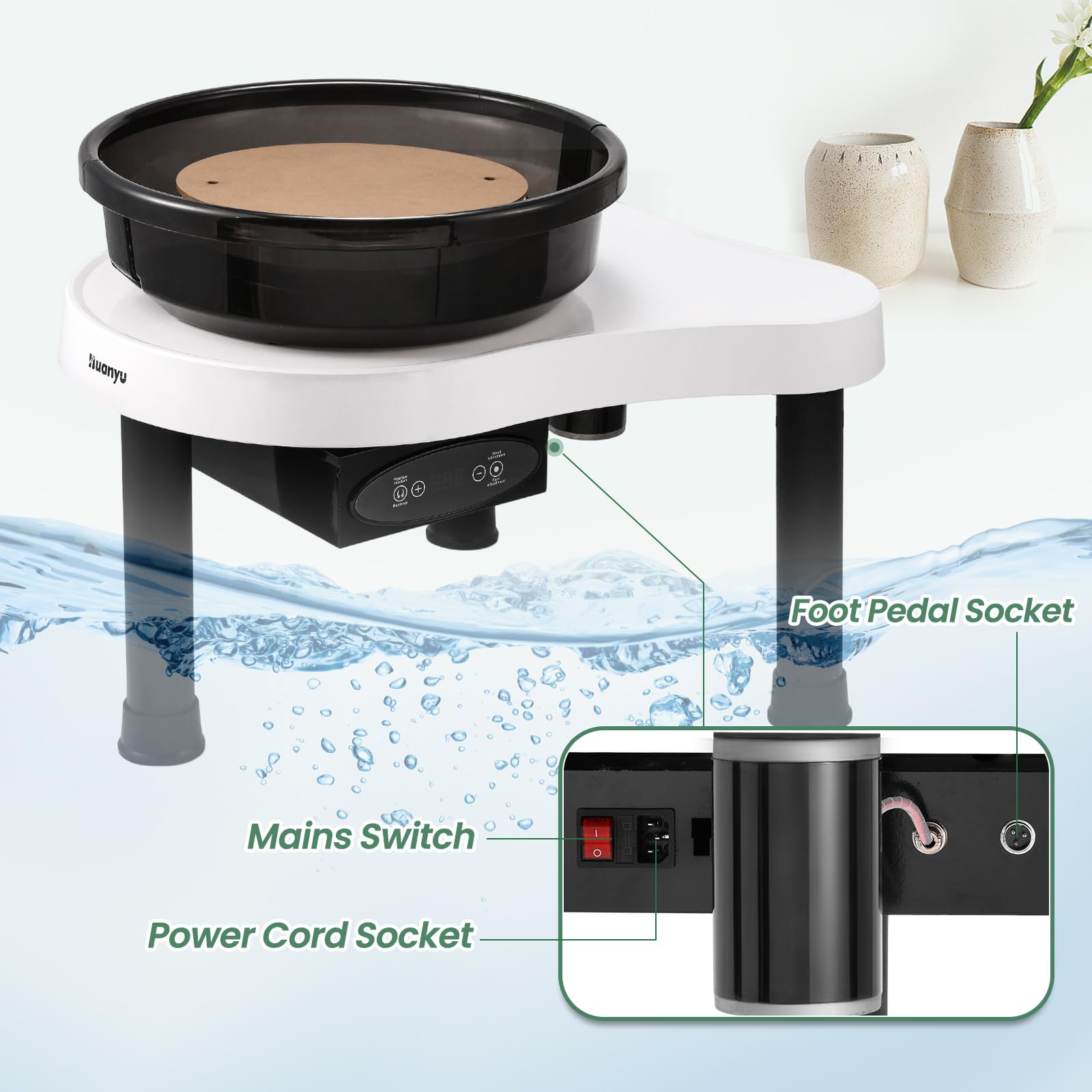 Mini Pottery Wheel Electric Pottery Wheel Machine With Detachable