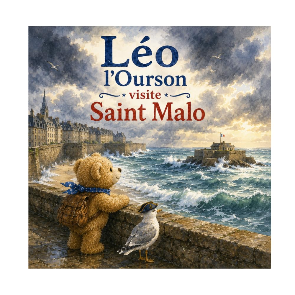 Léo l'Ourson à Saint-Malo: La Cité Corsaire de Bretagne | Album illustré jeunesse 3-5 ans | Collection Léo l'Ourson (Léo l’ourson visite la France)