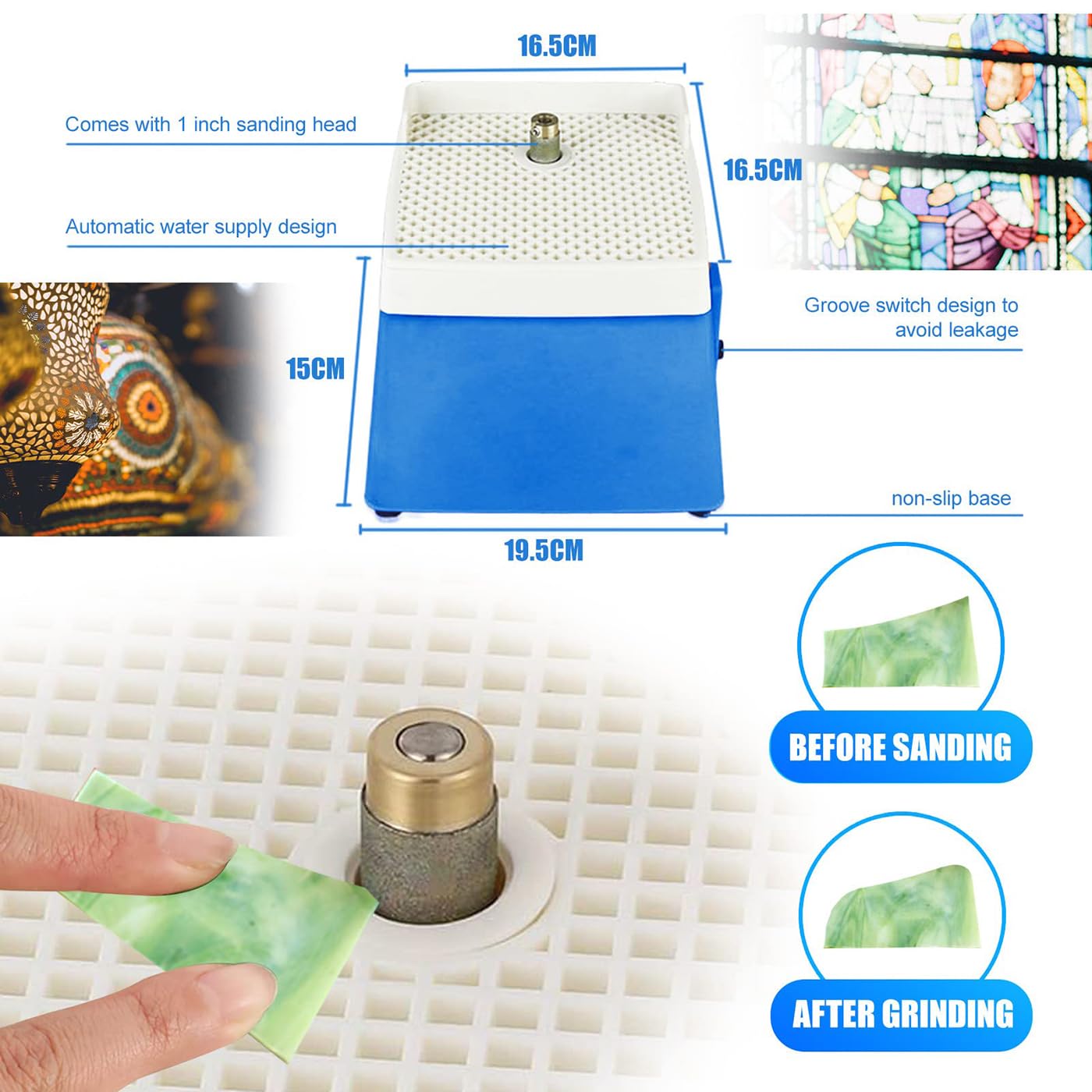 Toyo Large Replacement Tap Head for - Fits Custom Grip Glass Cutter – for 2-4mm Glass Sheets