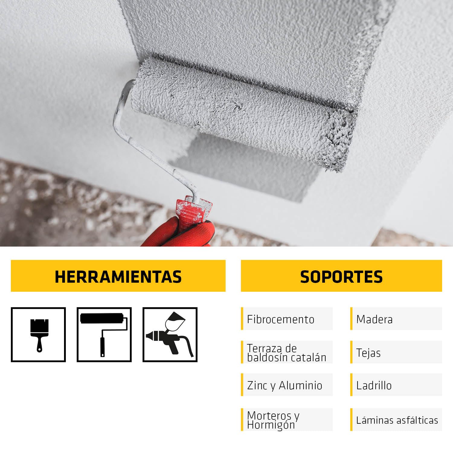 SIKA - Revestimiento acrílico - SikaFill 365 Terrace - Blanco - Impermeabilización para cubiertas y terrazas visitables - protección de paredes medianeras y puenteo de fisuras - 5kg