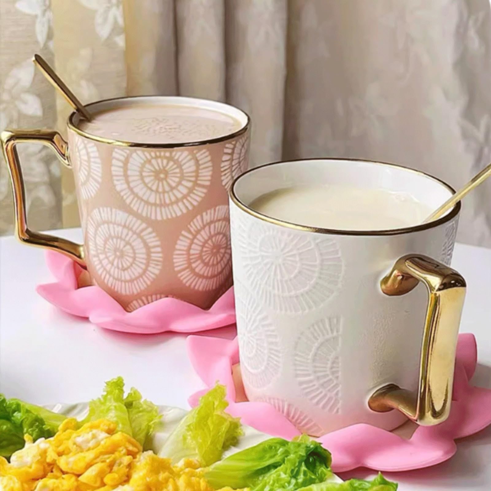 Kaffeetasse Keramik-Unterglasur-Tasse for Zuhause, Büro, Kaffeetasse, Wassertasse for Mädchen, großes Fassungsvermögen, Paar-Tassen Teetasse(Size:A)