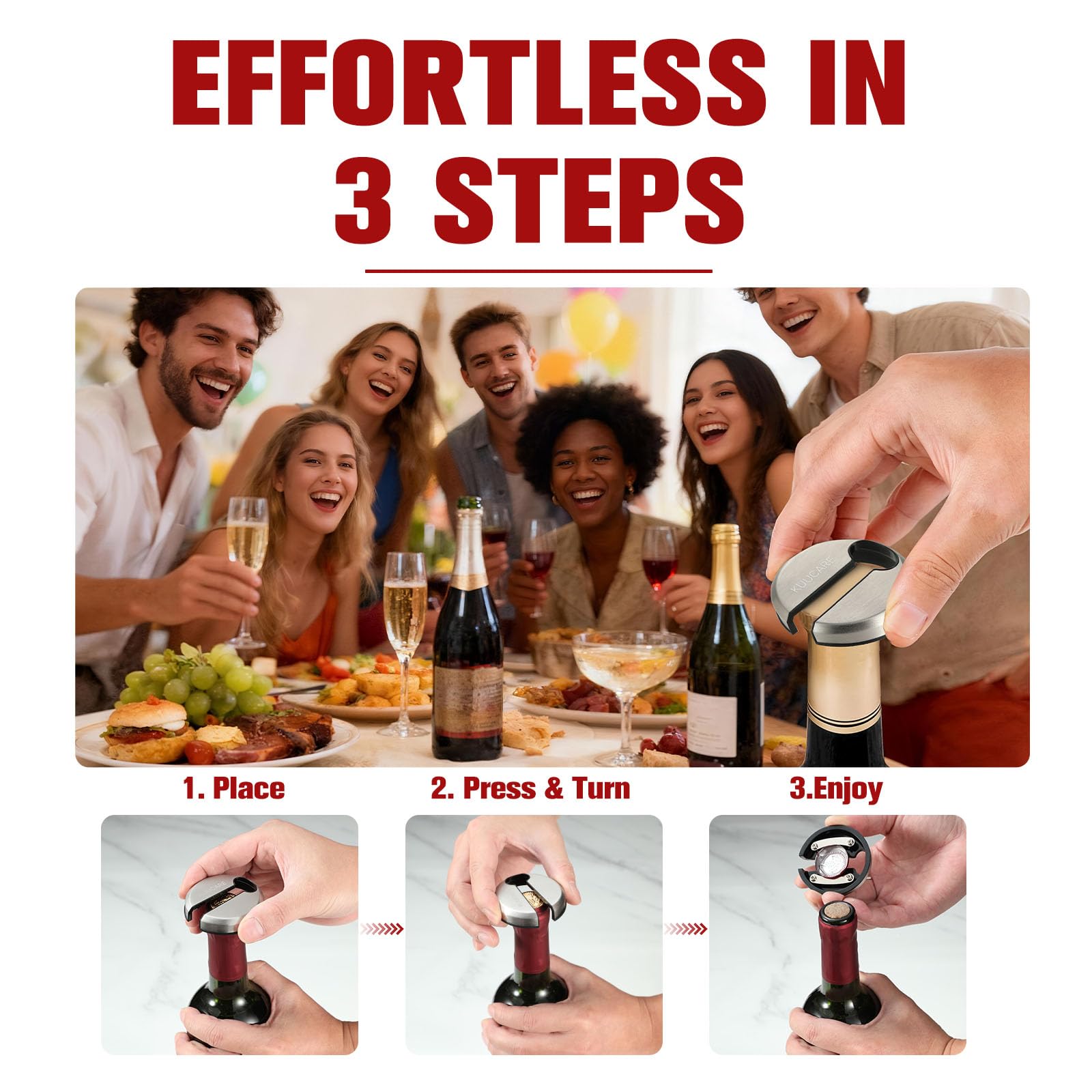 Wine Foil Cutter - Effortless Wine Opening -3