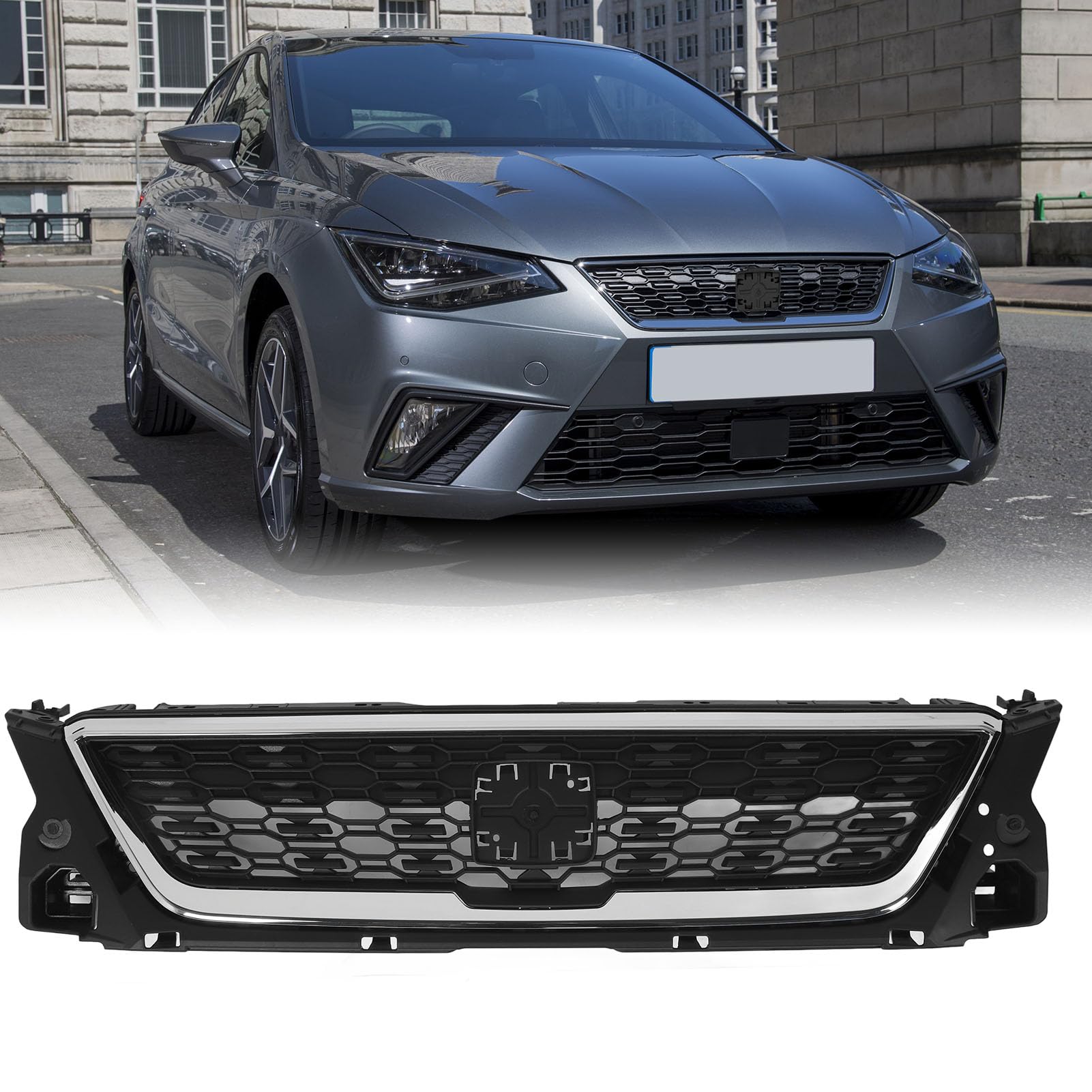 Grill geschikt voor Mercedes E coupé en cabrio facelift met bouwjaar 2014-2017 facelift