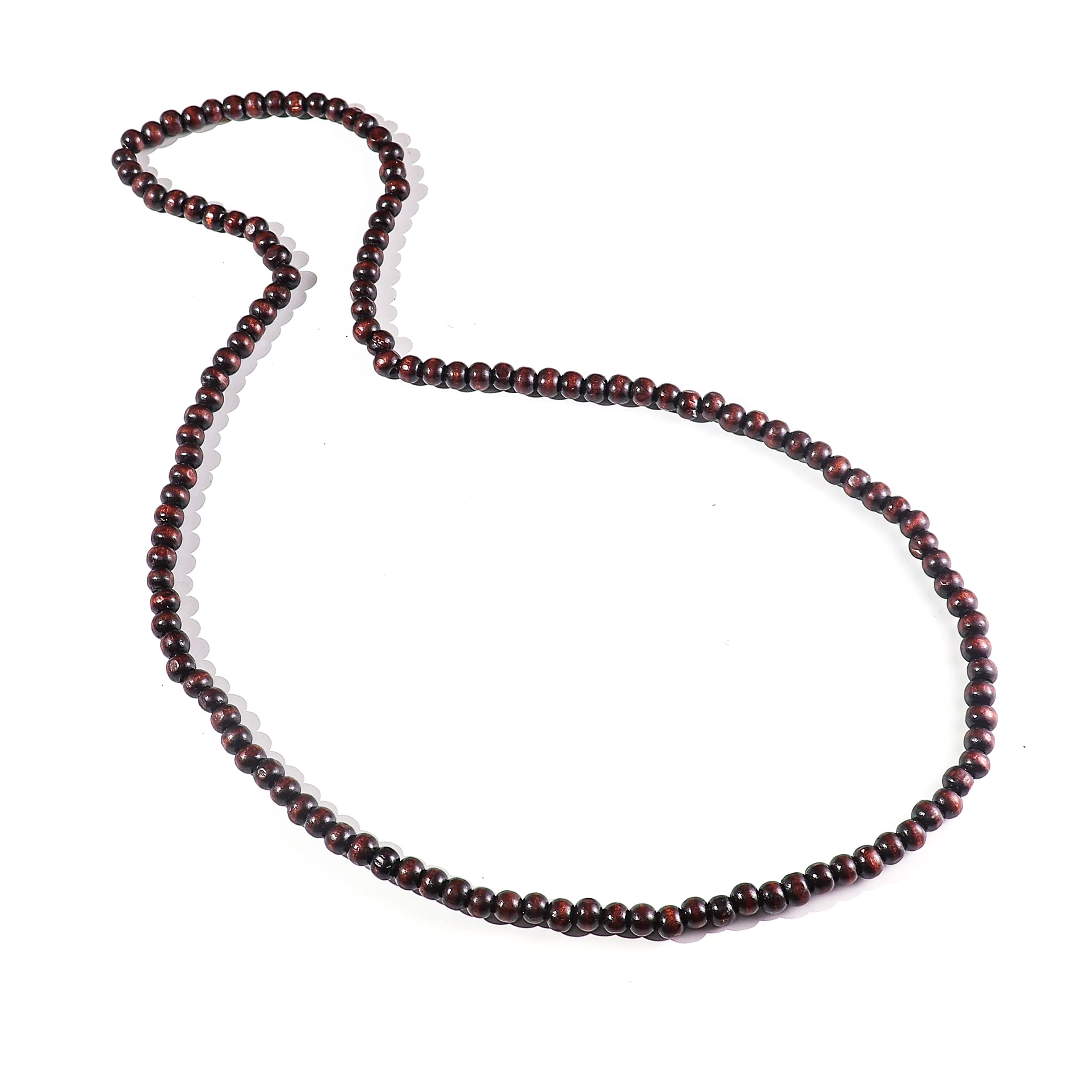 SOHNVWTGD Africa Natural Wooden Beads Buddha Buddhist Rosary Mala Necklace Tibetan Prayer Meditation Strand Necklace for Men Women Tibetan Jewelry