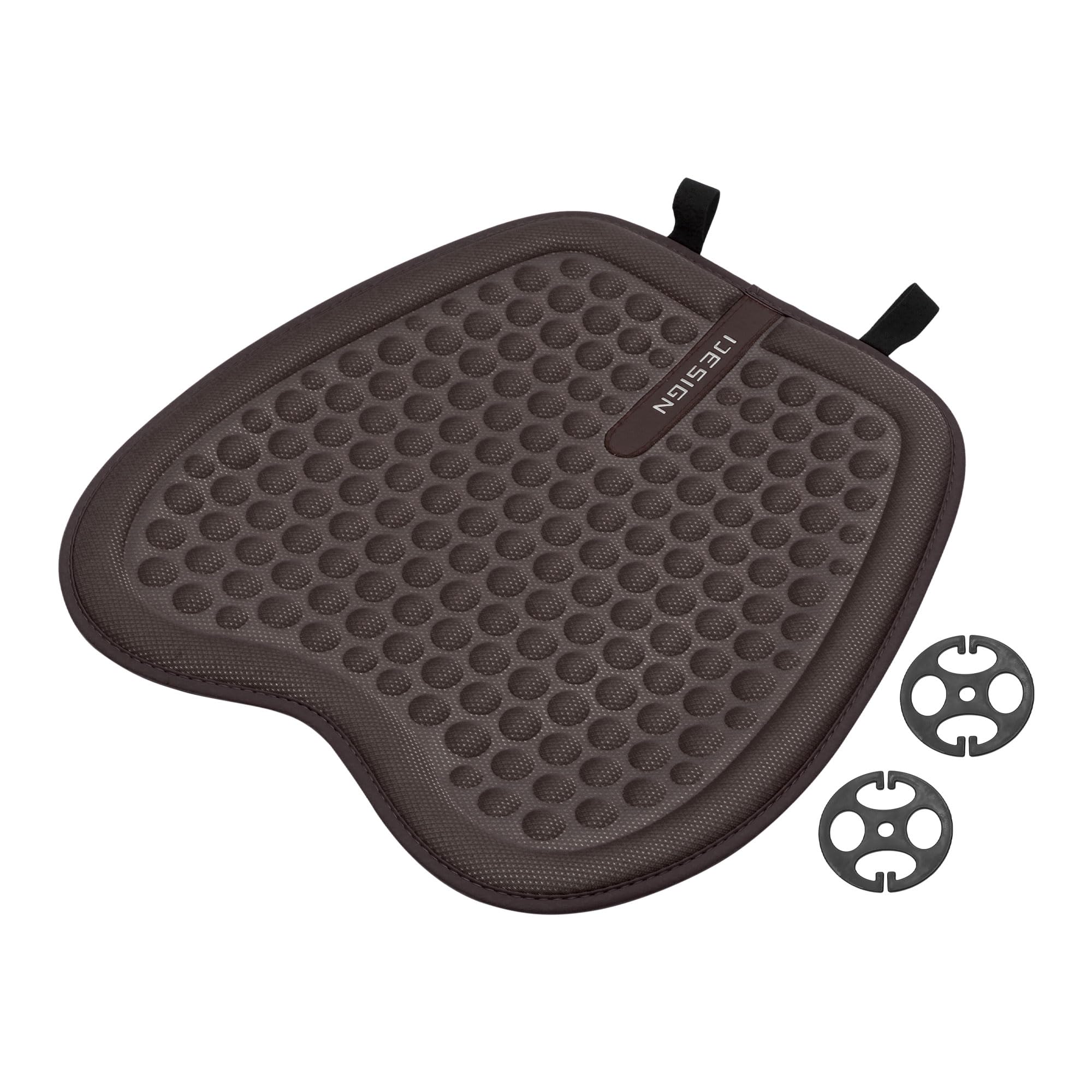 Coussin de siège de voiture universel en tissu respirant pour longs trajets de vacances