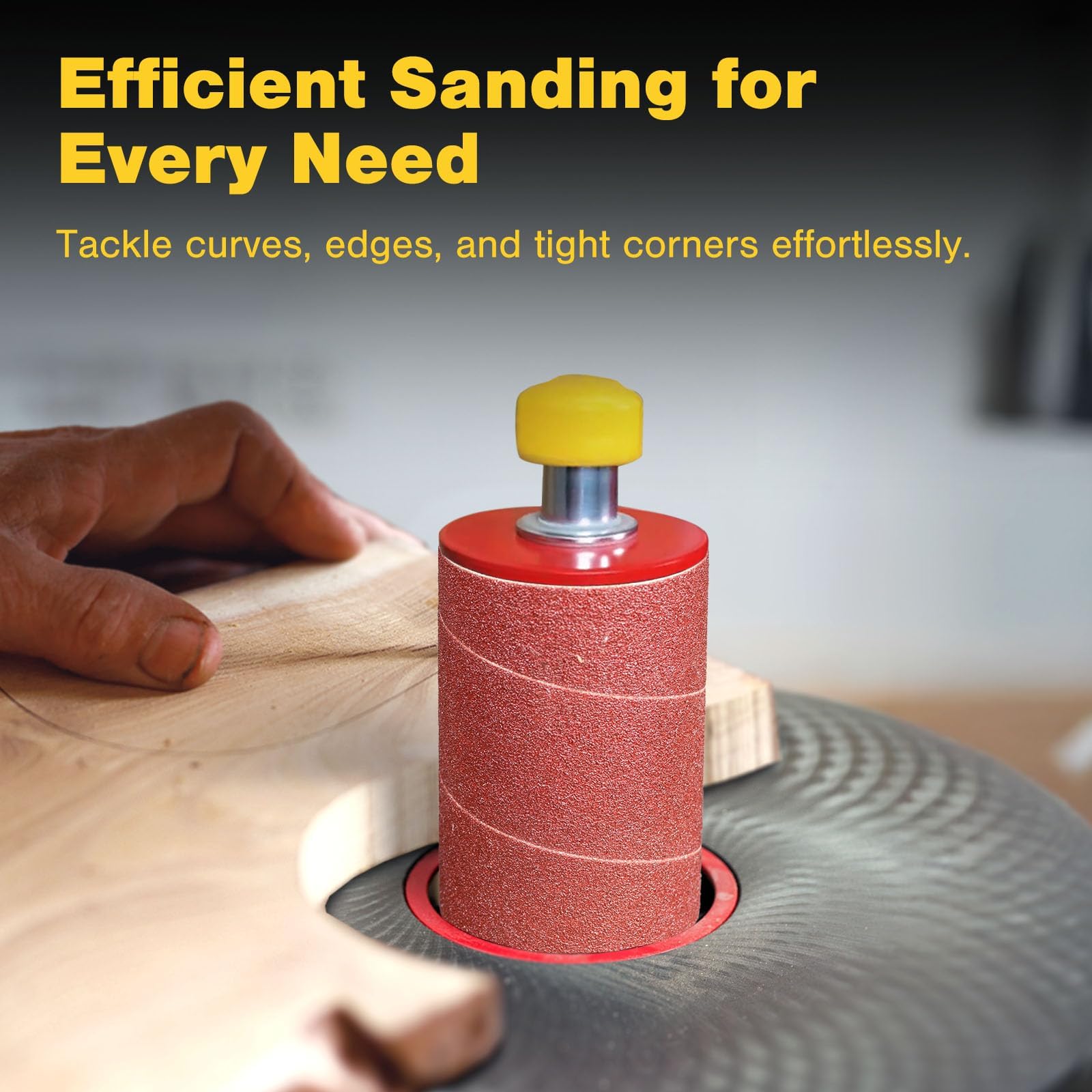 Dark Stone Sanding Sleeves - Oscillating Spindle Sander -7