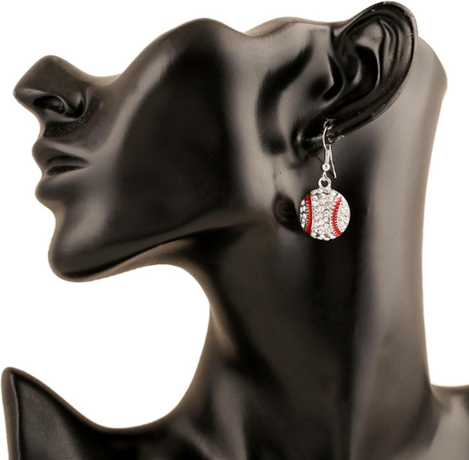 Baseball Earrings for Women Sport Game Accessories Diamond Baseball Necklace Jewelry Gifts for Women - Image 3