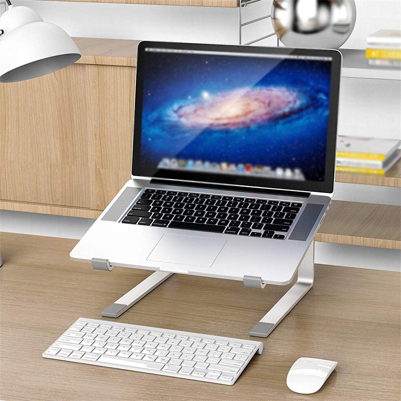 Supporti per Notebook,Supporto Portatile Pieghevole per Computer Portatile,Supporto PC Portatile Regolabile Ergonomico in Alluminio, Supporto per Laptop per Laptop/Tablet (10-17 Pollici)