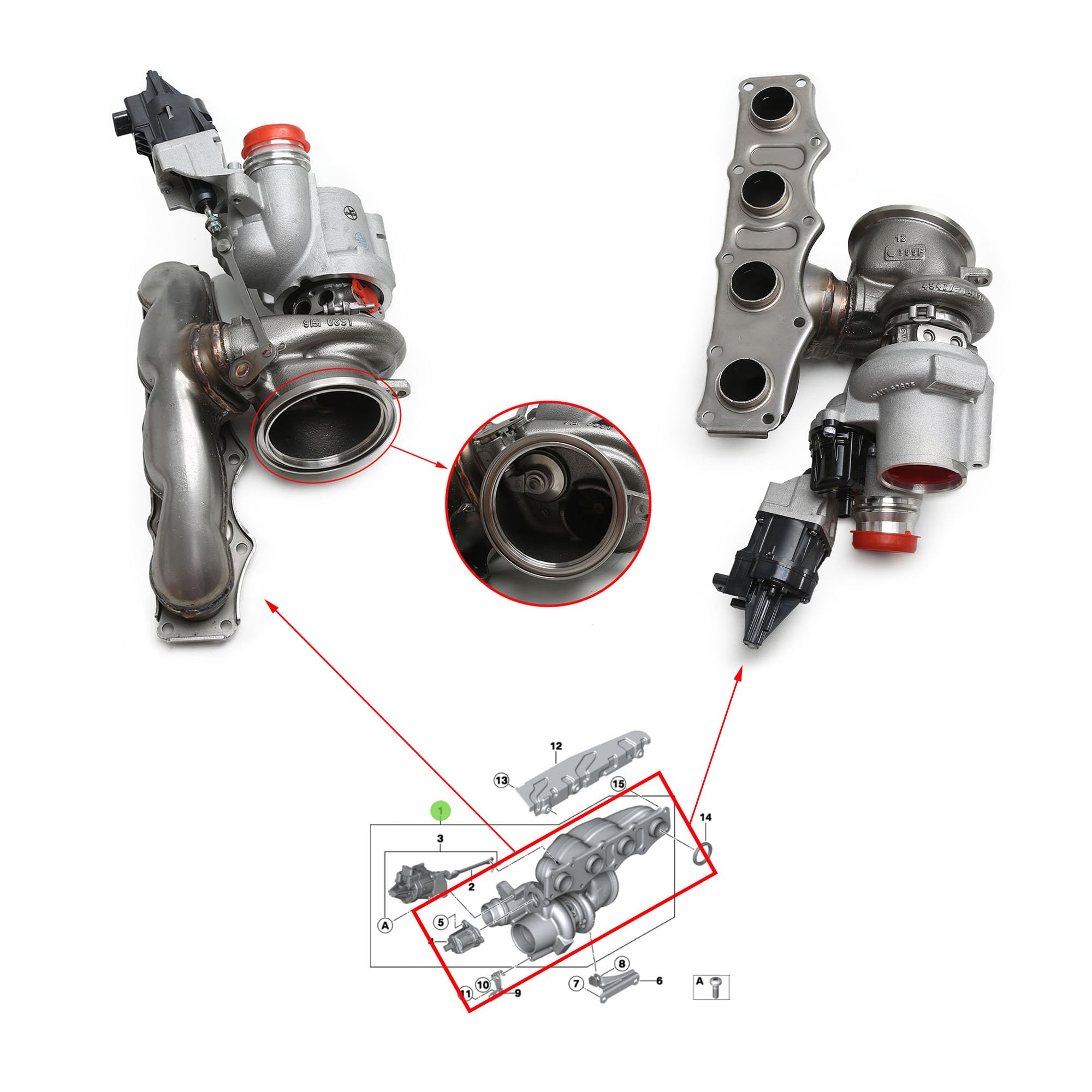 Amazon.com: Turbocharger 11657642469 Turbo Charger