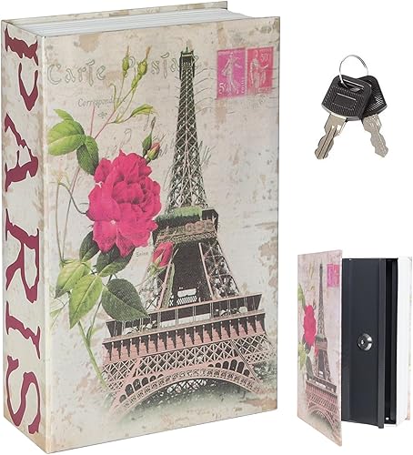 Miniatura 18 de Decaller Caja fuerte con diseño de libro de distracción con cerradura de combinación, caja de seguridad oculta con forma de diccionario, 9.5 x 6.2 x