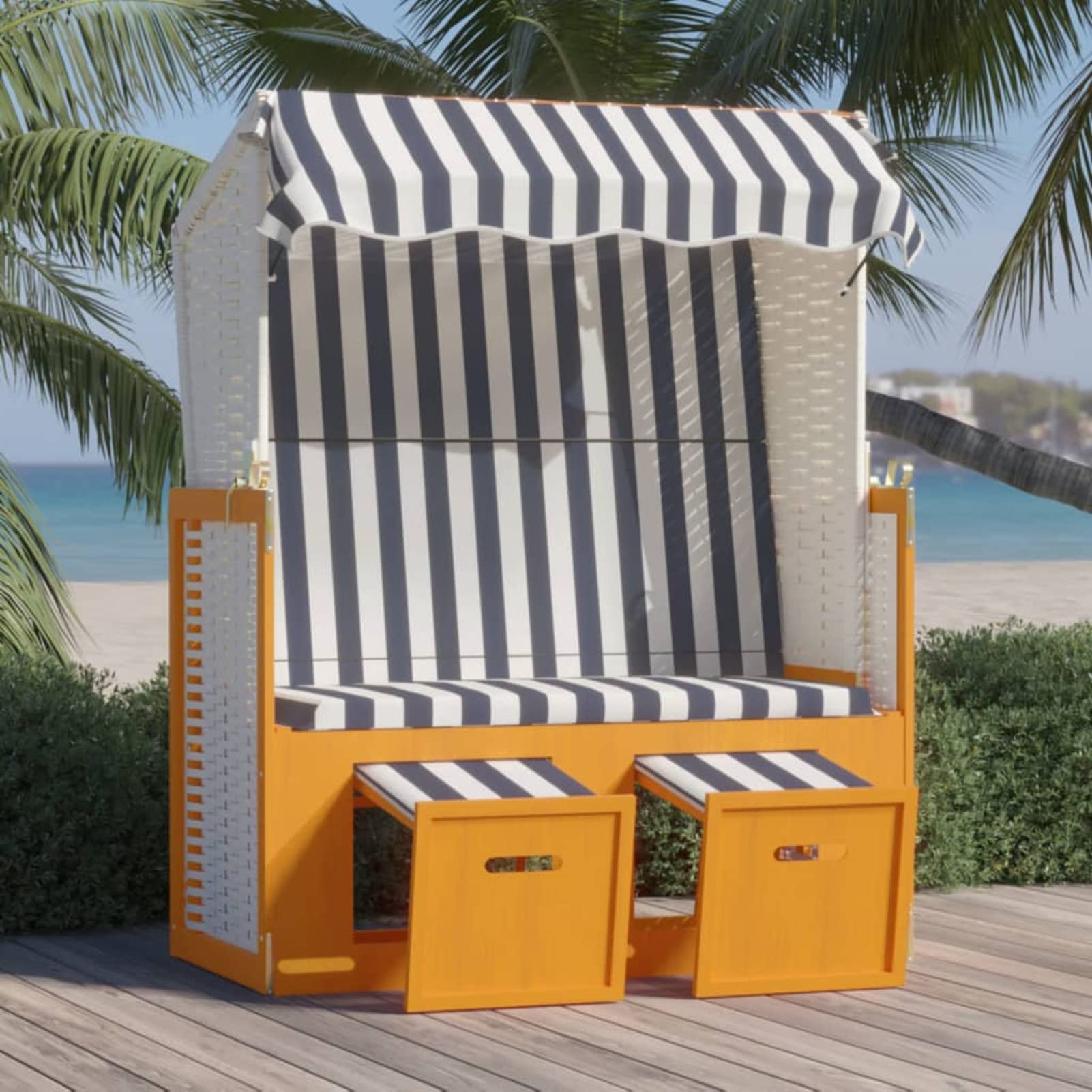 strandkorb zelt Homgoday mit Vordach aus Polyrattan und Massivholz, weiß und blau, für den Außenbereich, für Garten, Balkon, Terrasse Garten Sonneschutz Terrassenüberdachung:opc-1787494258746 Best Morocco Desert Camp Category:Trekkingrad_Shimano SM RT10 160 mm  Centerlock