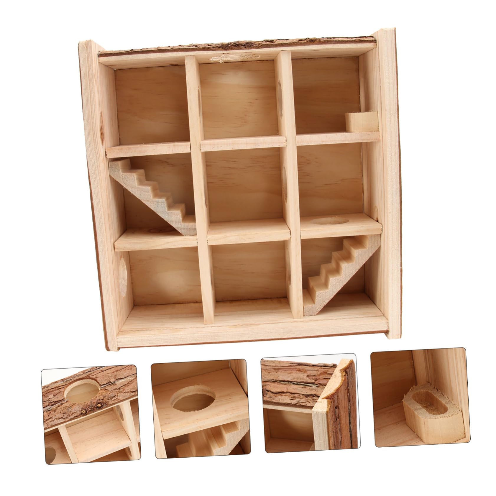 Beaupretty Juguete Laberinto para Hámster Laberinto De Madera Juguete Recreativo para Hámster Túnel De para De Entrenamiento para Mascotas Jaula