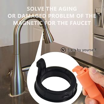 RP80977 Plumbing Magnet Replacement Compatible with Delta Kitchen Faucet Magnet Faucet Magnetic Ring 2PCS