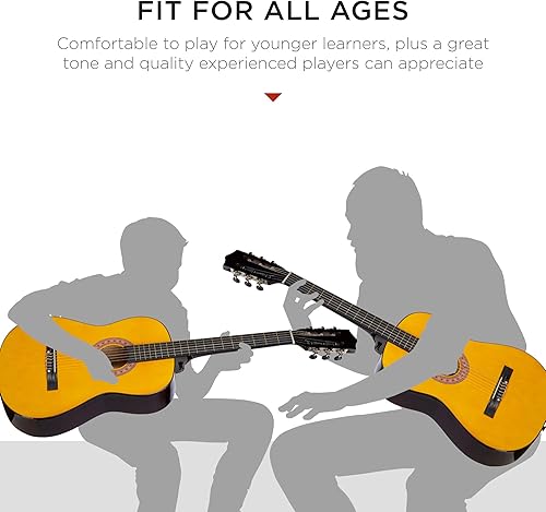 Vista 81 de Best Choice Products - Kit de guitarra acústica para principiantes, 38 pulgadas Rayos de sol