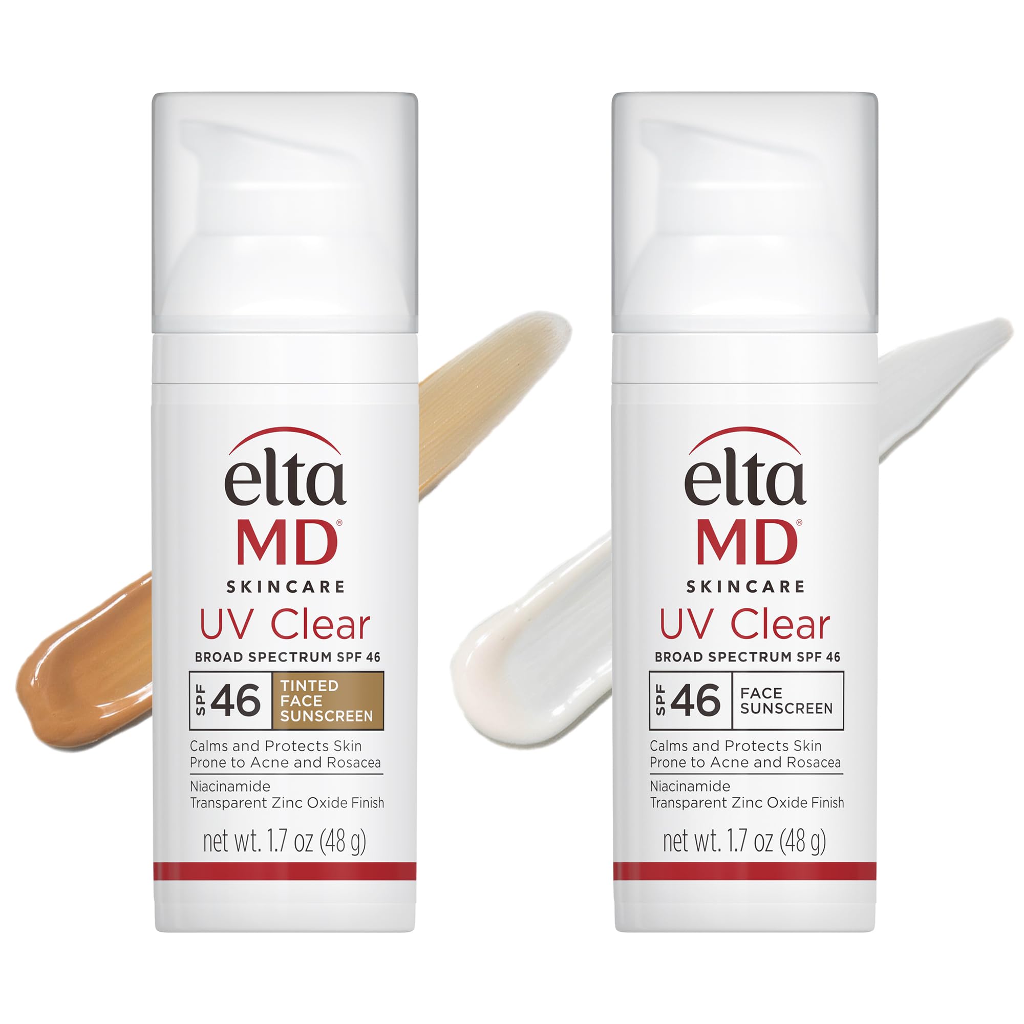EltaMDUV Clear Face Sunscreen SPF 46, Oil-Free Sunscreen with Zinc Oxide, Dermatologist Recommended