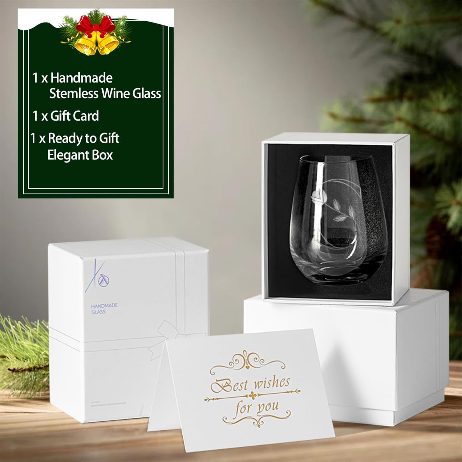Unique Monogrammed Stemless Wine Glasses - Personalized with Letter S Initial, 16 Oz Capacity, Handcrafted Crystal Stemless Glasses with Engraved Initials - Ideal Wine Gifts for Women, Men - Image 6