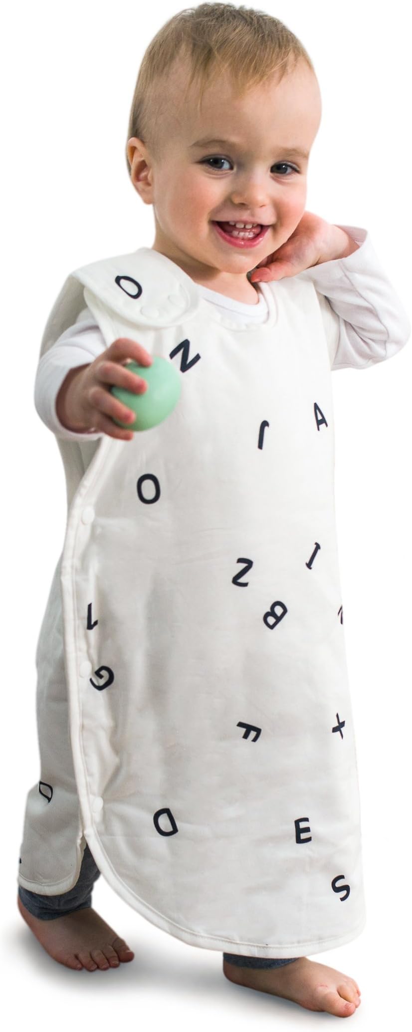 Mini Mumu Open Bottom Wearable Blanket Sleep Sack for Baby Toddler, Alphabet Mix (Medium)