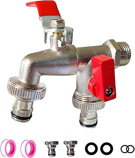 Comprar Grifo Doble Jardin, Entrada de 1/2 Y Salidas Dobles de 3/4