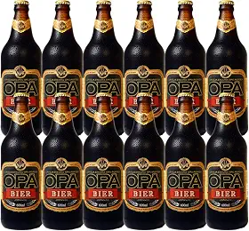 Pack 12 unidades Cerveja Puro Malte Porter 600ml 6% Opa Bier