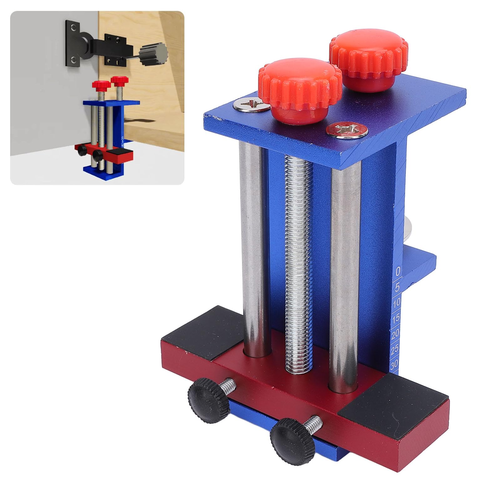 Cabinet Door Installation Clamps, Cabinet Clamps, Aluminum Alloy Cabinet Door Installation Positioner, Adjustable Mounting Jig Tool for Hanging Cabinet Doors, Accurate Positioning