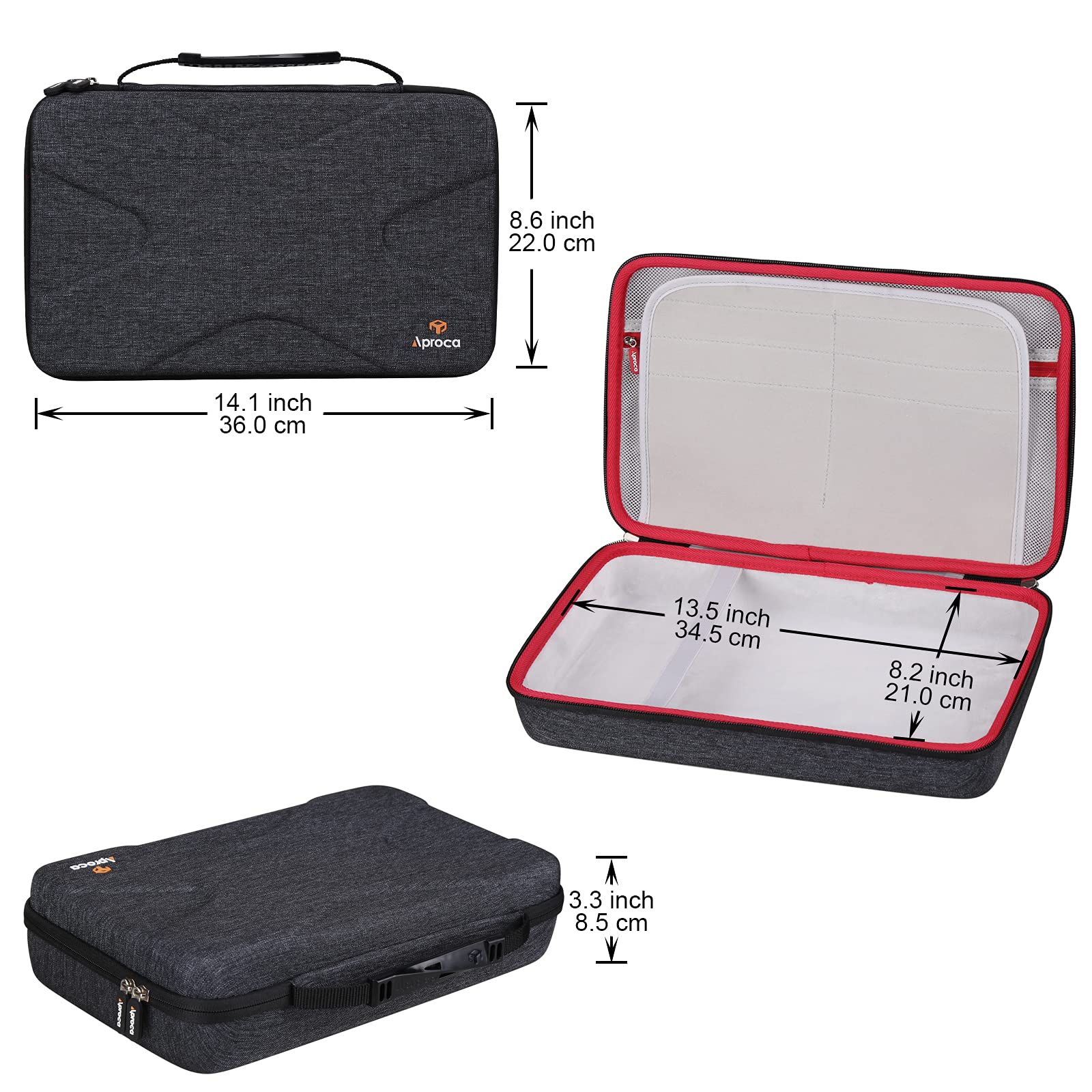 Aproca Hard Travel Storage Case, for AKAI Professional MPK Mini MK3 / Mini Play USB MIDI Keyboard Controller - Image 7