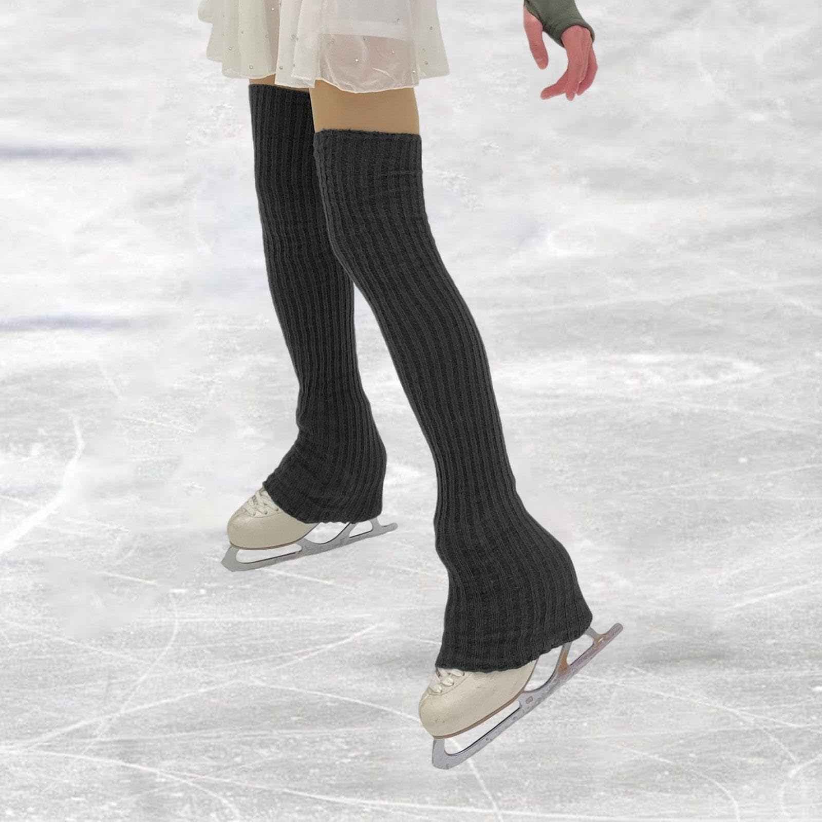 LOVIVER Calentadores de piernas de para patinaje, ligeros, cómodos y modernos. Calcetines de patinaje hasta pantorrilla para niñas, ideales para