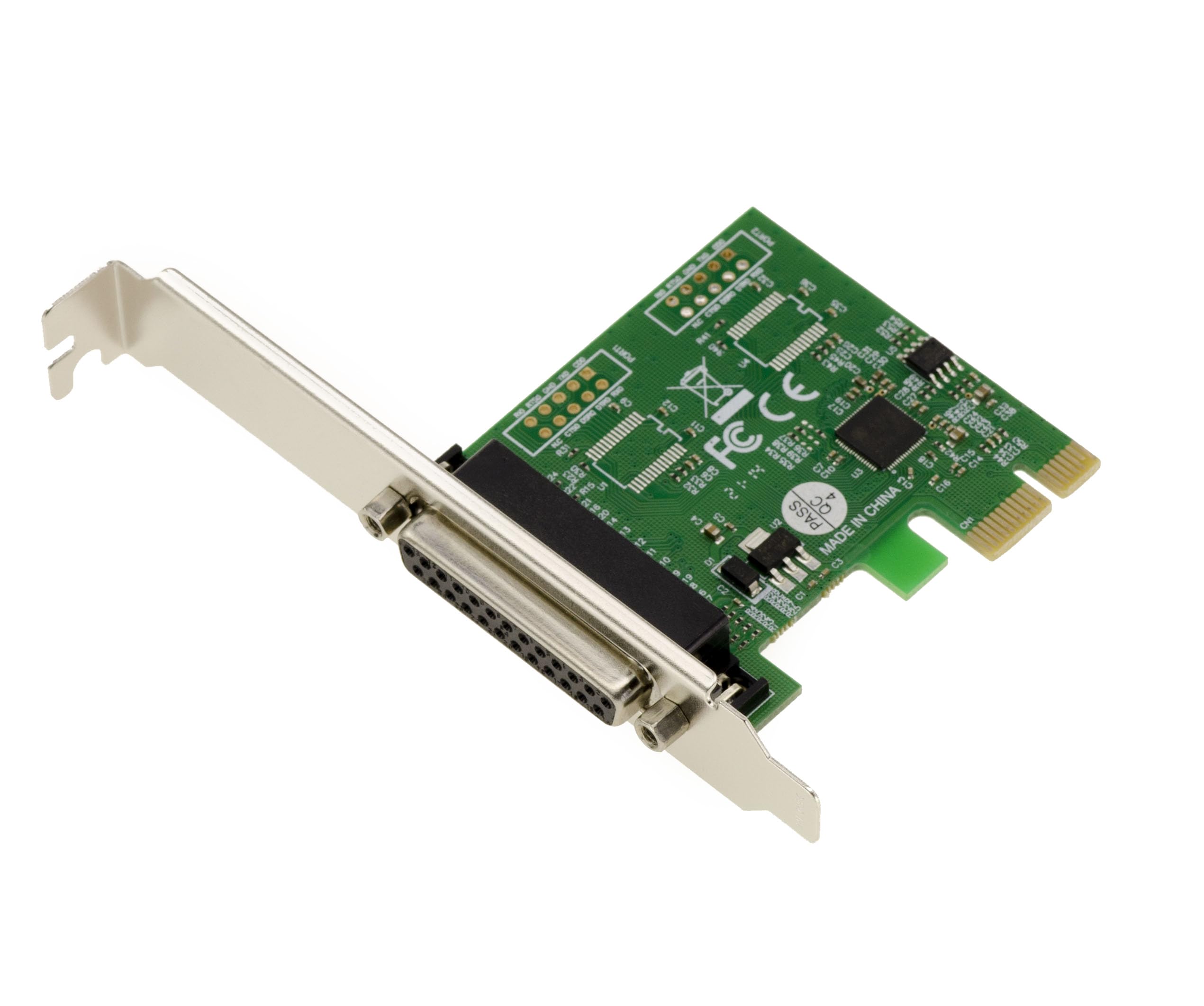 KALEA-INFORMATIQUE Carte contrôleur PCI Express PCIe Parallèle IEEE1284 LPT avec Chipset ASIX. Support SPP ECP, équerres Low et High Profile