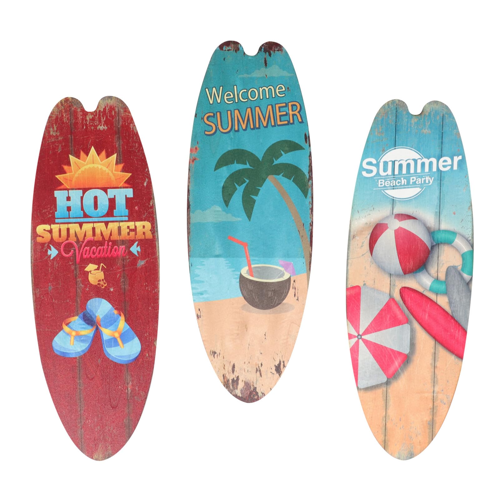 Planche de surf décorative murale bois de haute qualité pour un intérieur élégant