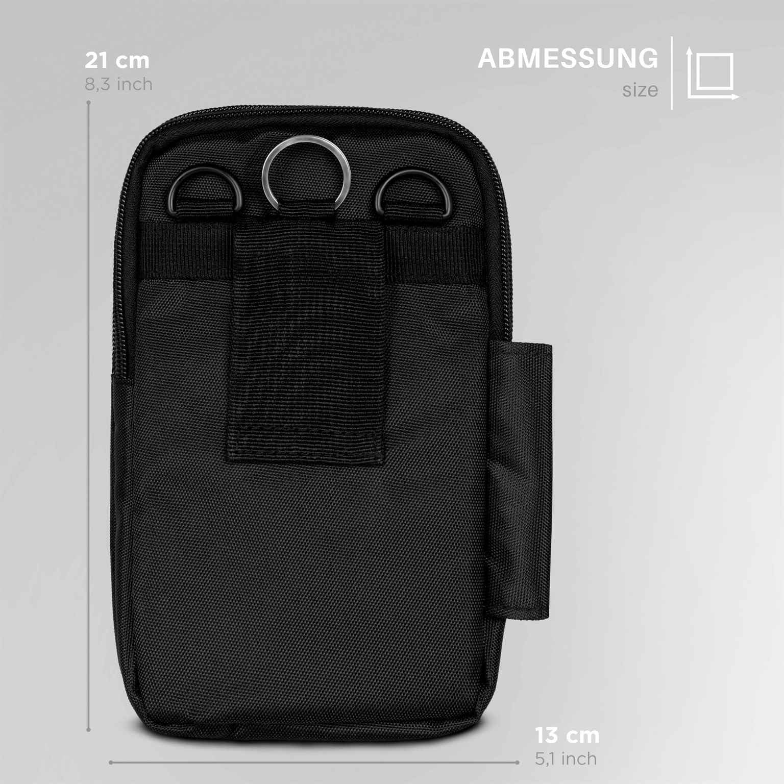 moex Dex Case do Nothing Phone (3a) Pro etui na telefon komórkowy do zawieszenia dla mężczyzn, z paskiem na ramię, klipsem na pasek i karabińczykiem, wytrzymała torba na pasek, wodoodporna, czarna