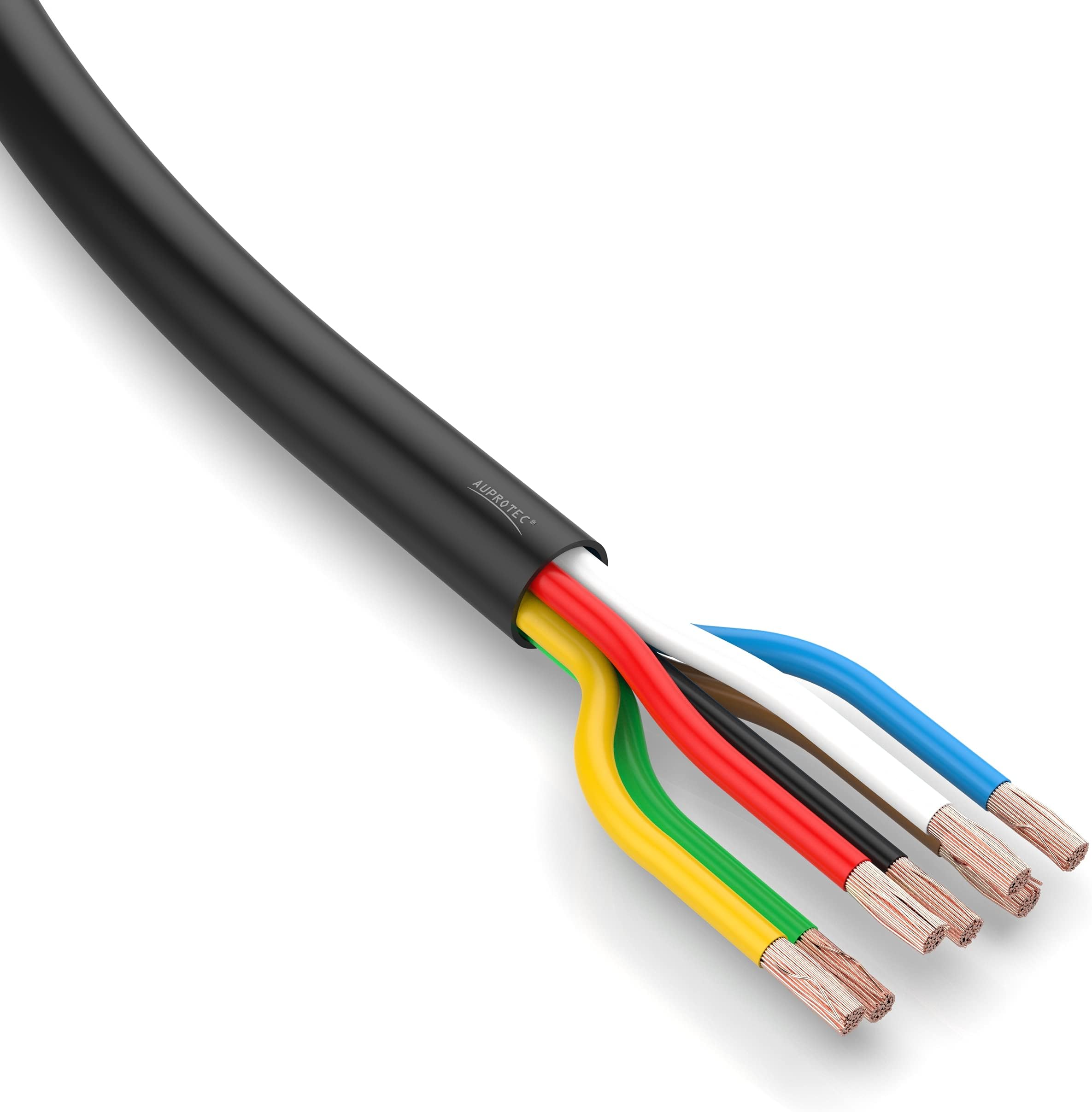 AUPROTEC Câble Unipolaire 0,75 Mm² FLRY-B Fil Électrique En Anneau