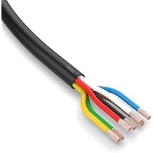 AUPROTEC FLRYY Car Cable 7 x 1.5 mm  5 m Round Cable Vehicle Cable / Vehicle Cable Various Applications I 7-Pin Cable Suitable for Trailers