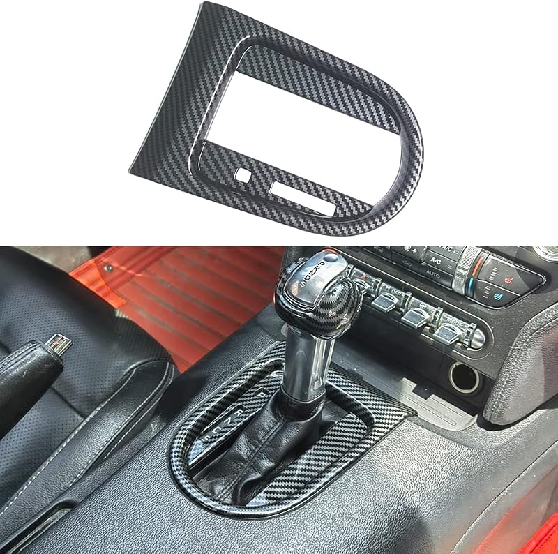 Moldura de acabamento do painel do câmbio AOKIO para Ford Mustang 2015–2023 – 1 unidade