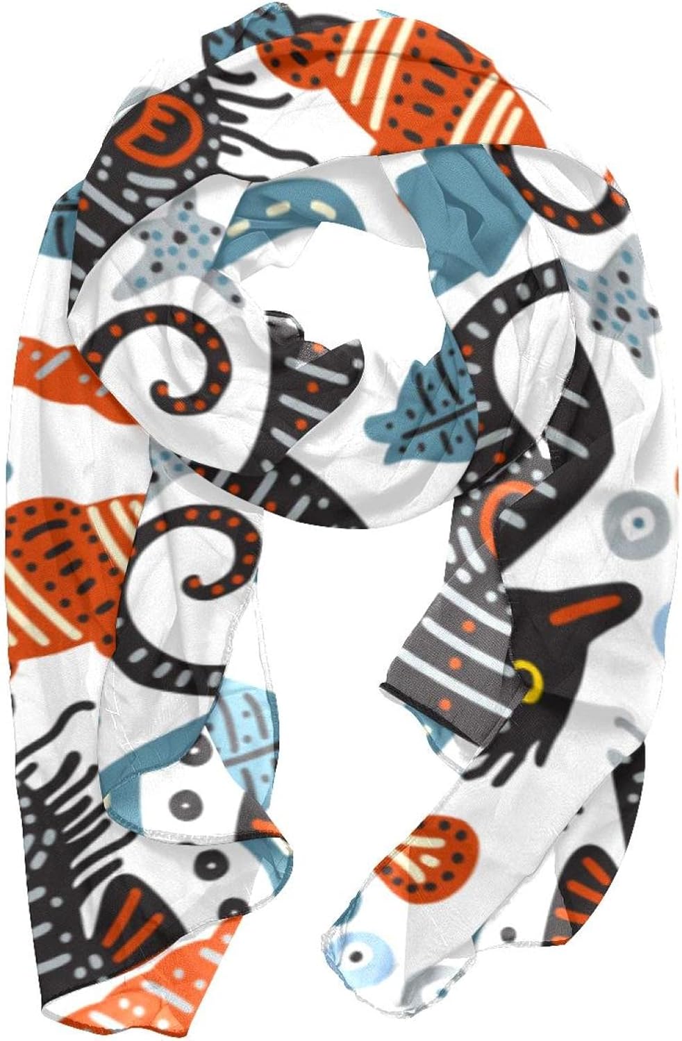 suojapuku Scarf Wrap Shawl Lightweight Travel Scarf,Cartoon Hippocampus ocean Fish,Soft Wraps Long Chiffon Scarfs for Women suojapuku Scarf Wrap Shawl Lightweight Travel Scarf,Cartoon Hippocampus ocean Fish,Soft Wraps Long Chiffon Scarfs for Women