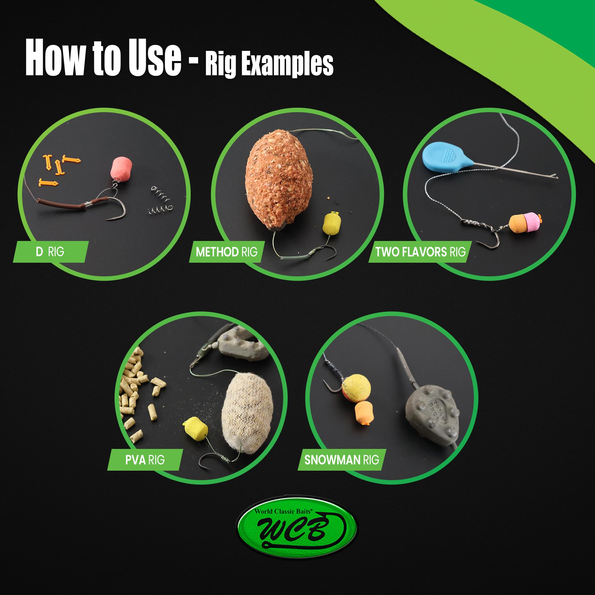 WCB - Cebos para carpas - Cebo para carpas - Ideal para pesca de carpas