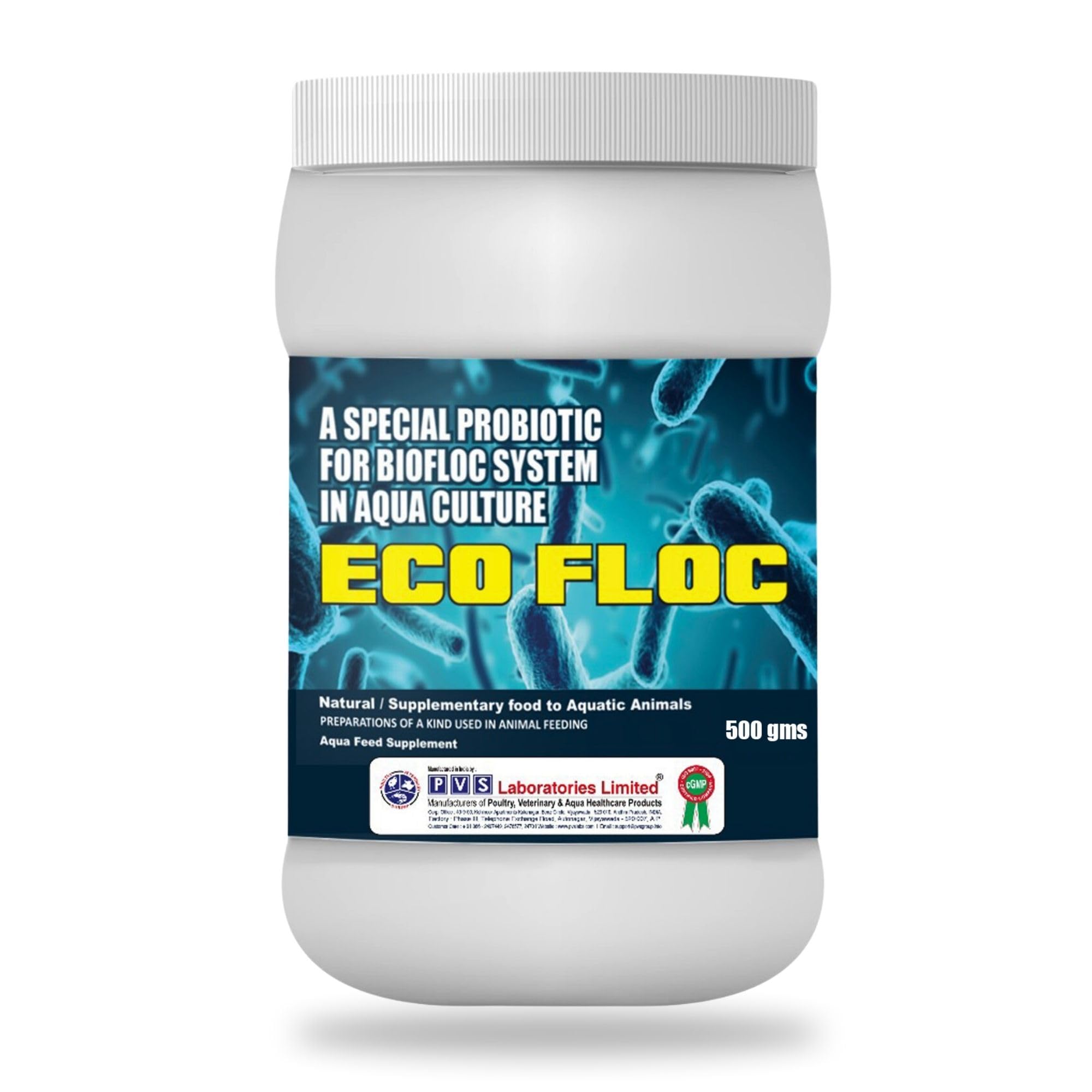 PVS LABORATORIES LIMITED Eco Floc 500g -A Special Probiotic for Biofloc System in Aquaculture