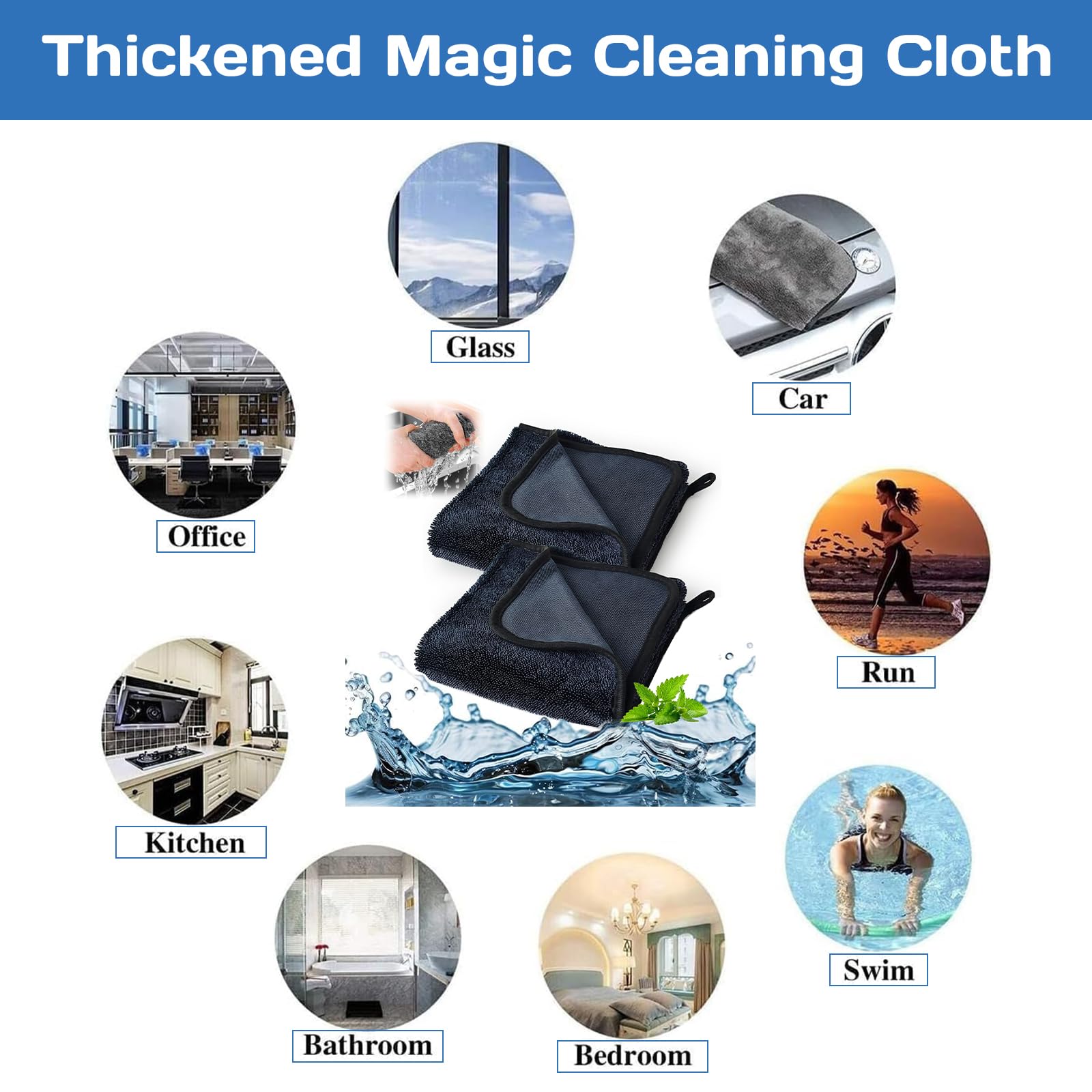 GUO-SWY 2PCS Bathroom Drying Cloth - Image 3