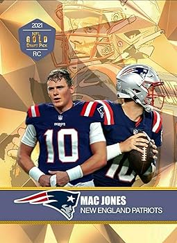 NFLカードl Universe PMG他 Mac Jones NFL Amazon.com: MAC JONES 2021 VERY FIRST EVER GOLD DRAFT PICK