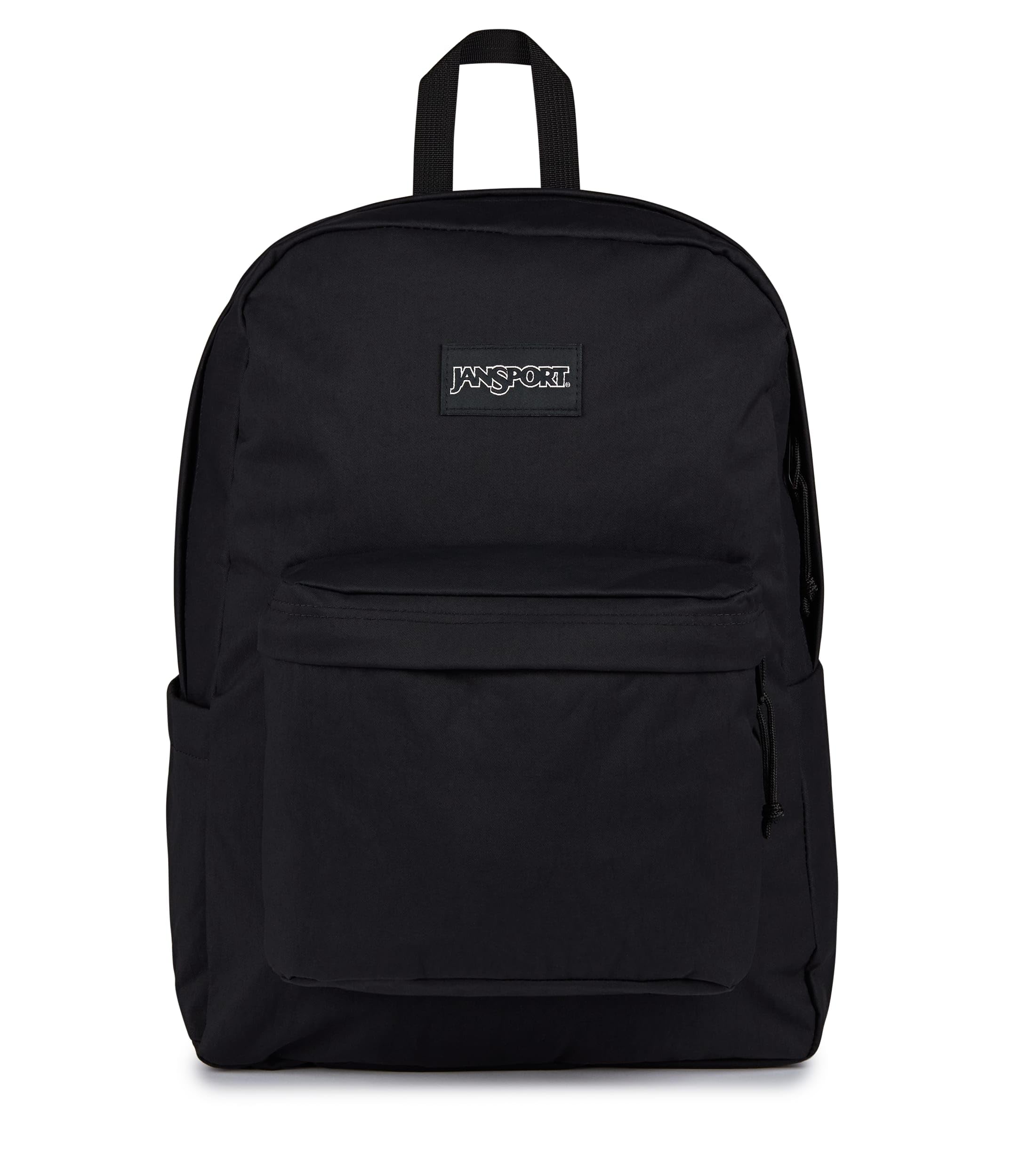 JanSport Superbreak Plus FX Backpack - Work, Travel, or Laptop Bag with Water Bottle Pocket - Black